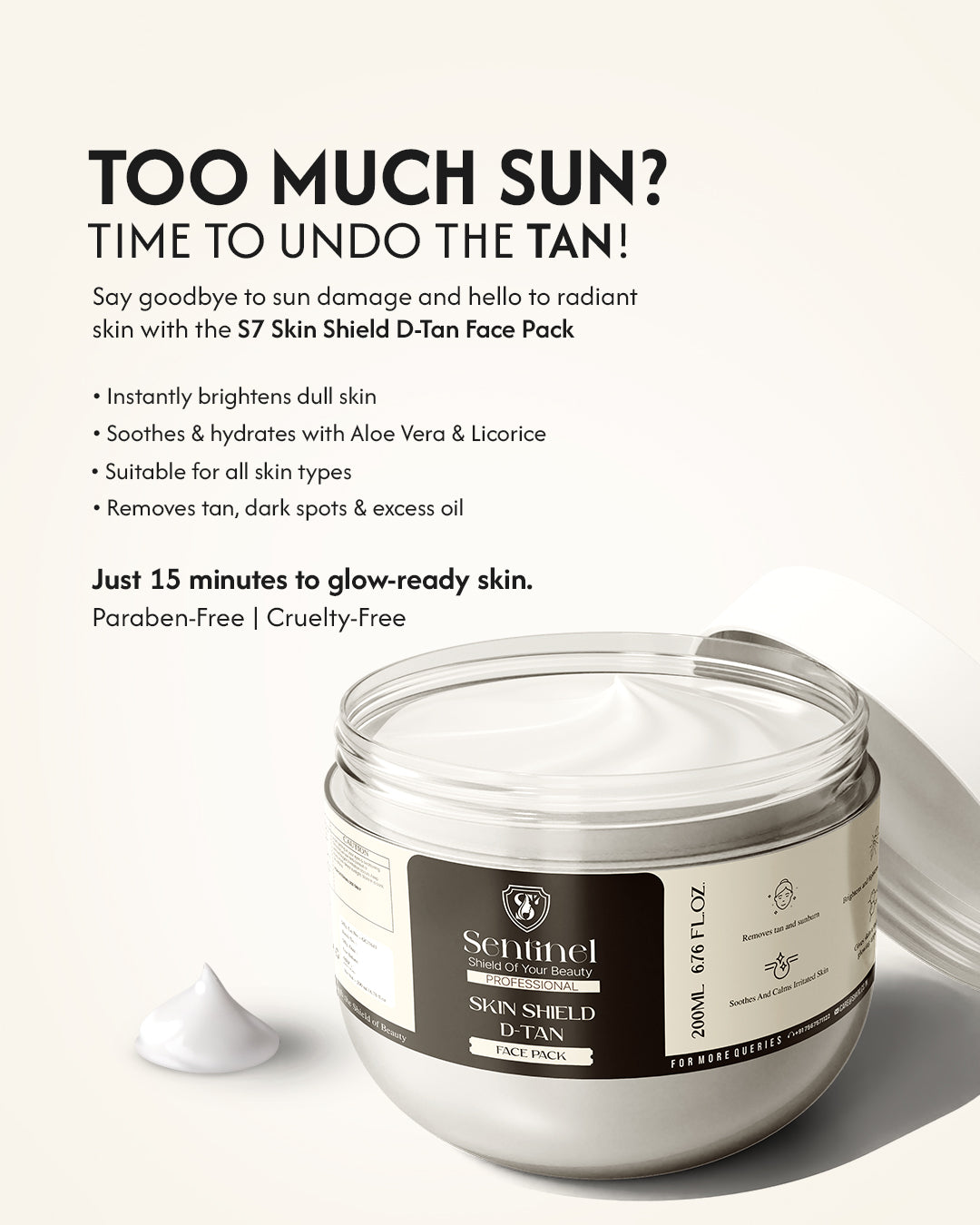 SKIN SHIELD D-TAN FACE PACK