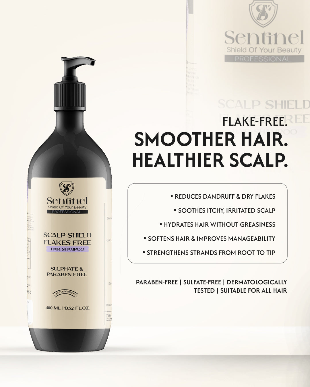 SCALP SHIELD FLAKES FREE HAIR SHAMPOO (400ml)