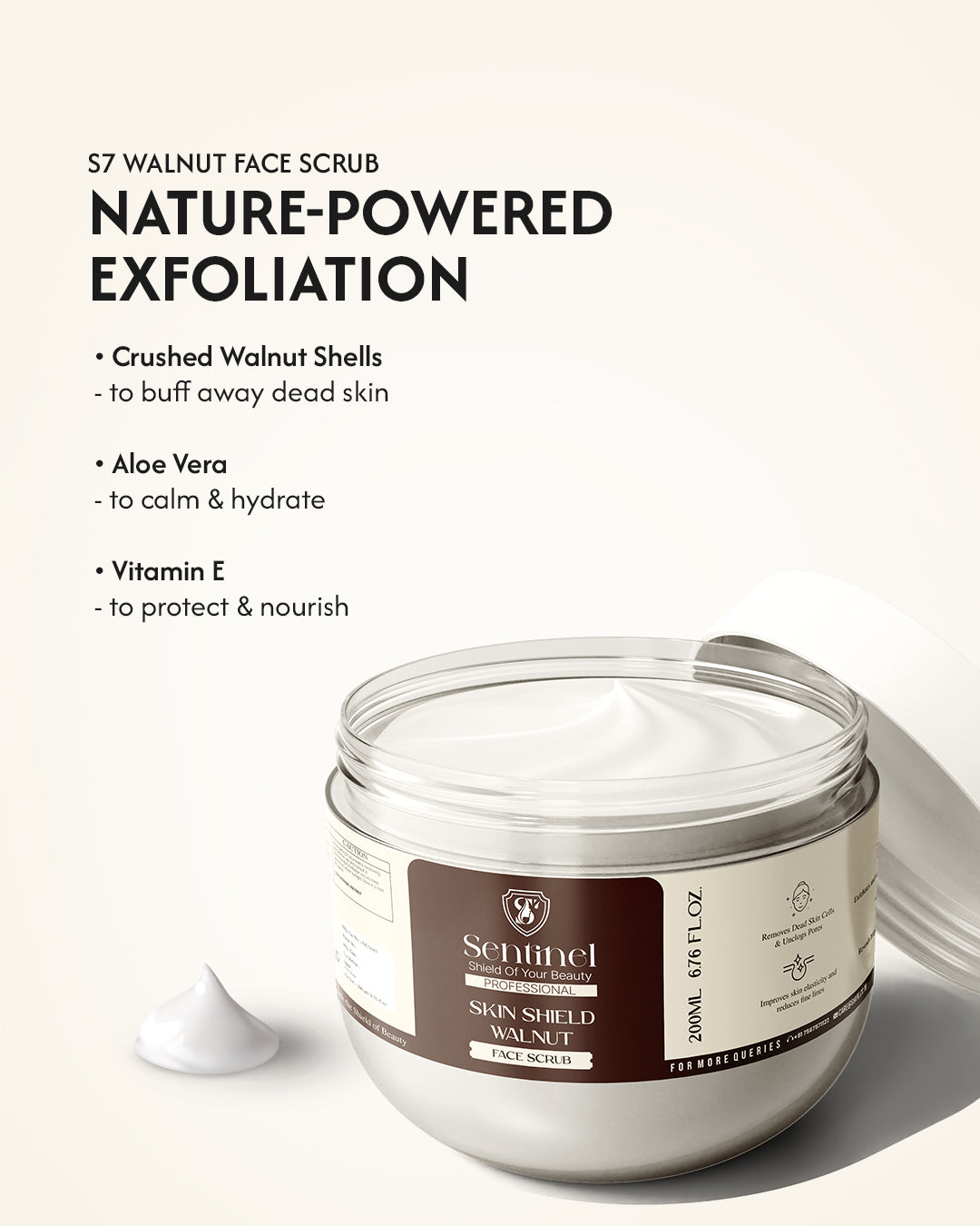 SKIN SHIELD WALNUT FACE SCRUB